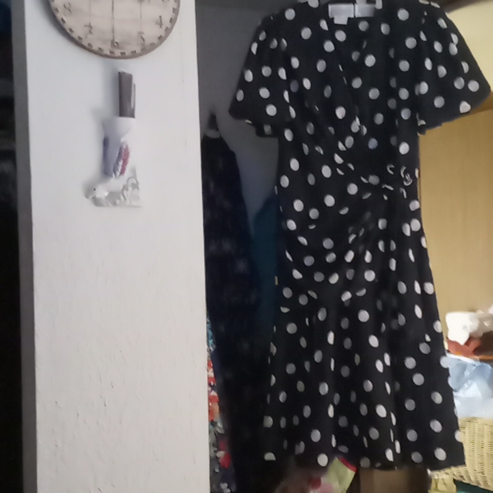 Dress, Size 10, Black & White